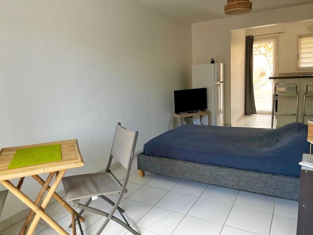 Studio - Residence Avec Piscine 圣安娜 外观 照片
